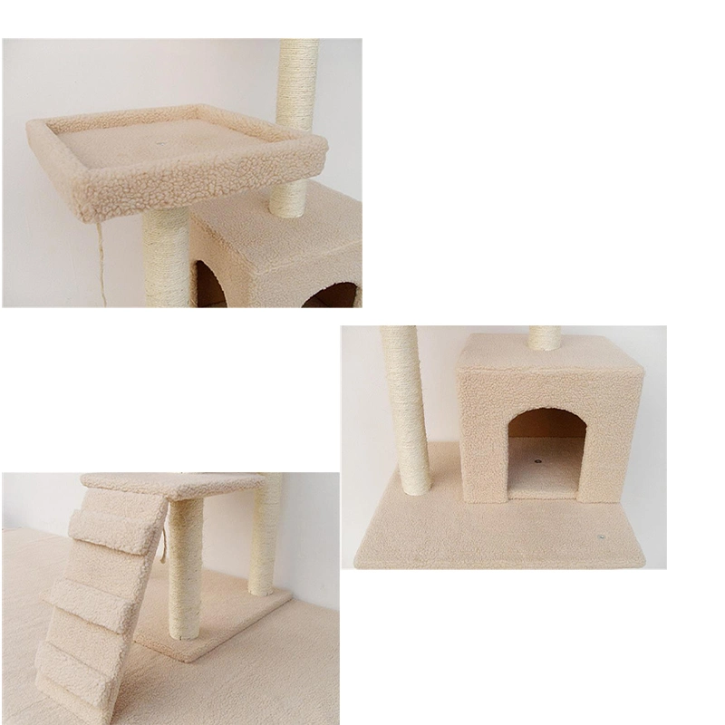 Wholesale Pet Toys Cat Scratcher Post Plush Cat Climbing Tree Toy