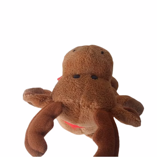 Сумка Hermes Orange Barkin Dog Toy Плюшевая мягкая игрушка