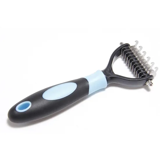 Резак для узлов на меху домашних животных Инструменты для ухода за собаками Расческа для удаления волос с кошками Двухсторонняя щетка для домашних животных Поставщики